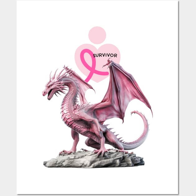 Cancer Survivor - Dragon Strong Wall Art by Mystik Media LLC